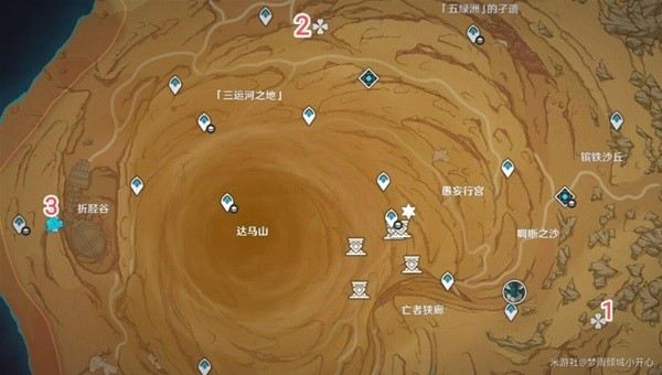 《原神》千壑沙地地灵龛位置说明